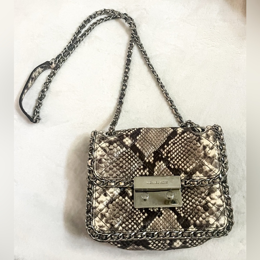 Michael Kors Python Print Crossbody Bag